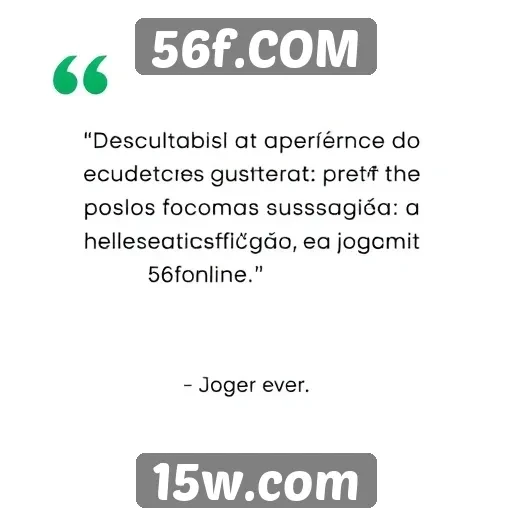 Experiência do usuário no site 56f.COM